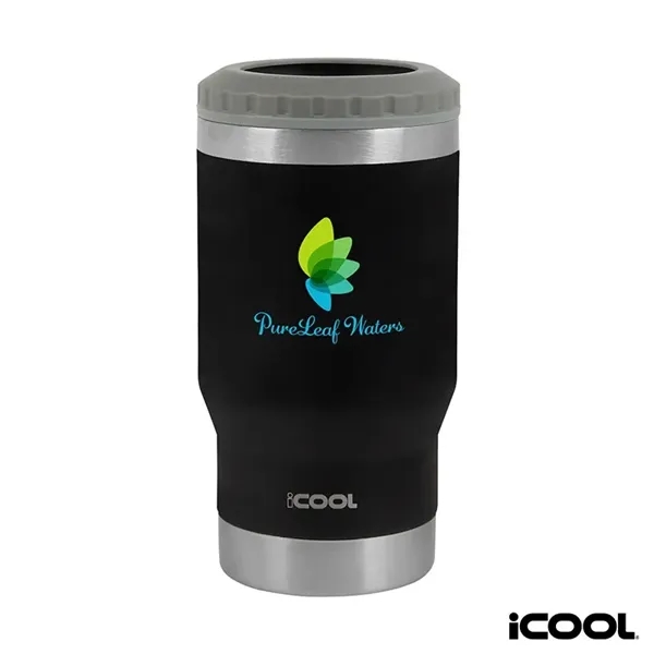 iCOOL® Oswego 14 oz. Double Wall Stainless Steel Can Cool...... from ASI 67866 Logomark/Valumark