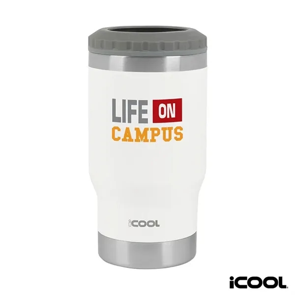 iCOOL® Oswego 14 oz. Double Wall Stainless Steel Can Cool...... from ASI 67866 Logomark/Valumark