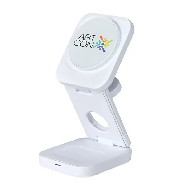 Seth 3-in-1 15W Wireless Charging Station... from ASI 67866 Logomark/Valumark