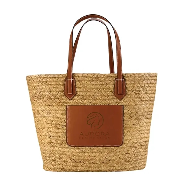 Akena Natural Hyacinth Grass Tote... from ASI 67866 Logomark/Valumark