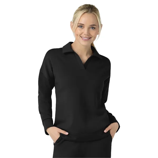 Wink- Unwind & Lounge - Women's Relaxed Pullover Polo... from ASI 86018 Scrub Authority