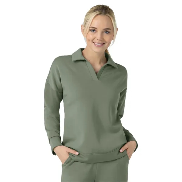 Wink- Unwind & Lounge - Women's Relaxed Pullover Polo... from ASI 86018 Scrub Authority