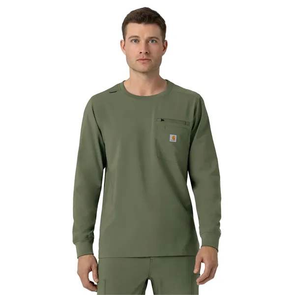 Carhartt Scrubs - Men's Two-Pocket Crew Neck Long Sleeve ...... from ASI 86018 Scrub Authority