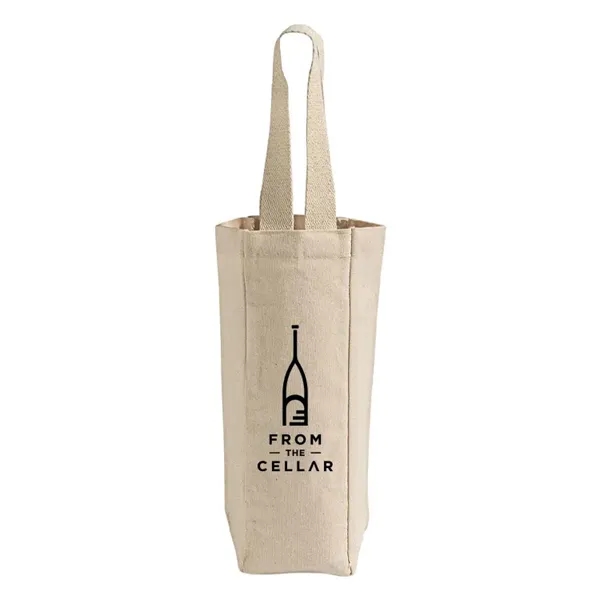 Stylish cotton wine tote with divider and imprint space. Perfect for... from ASI 67557 LimeLight Ent / Limelight USA