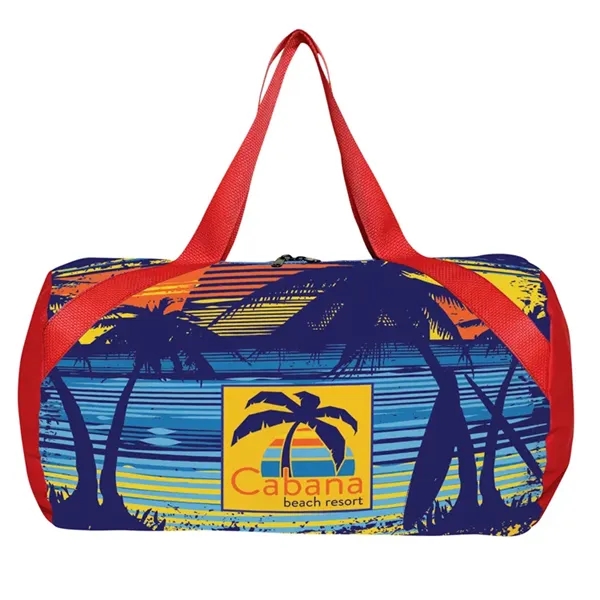 Round Duffel Bag- Full Color-Sewn in the USA - Show Off... from ASI 67557 LimeLight Ent / Limelight USA