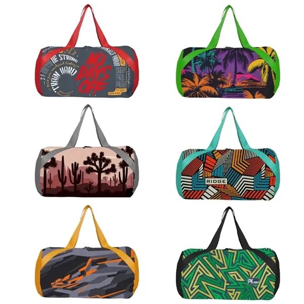 Round Duffel Bag- Full Color-Sewn in the USA - Show Off... from ASI 67557 LimeLight Ent / Limelight USA