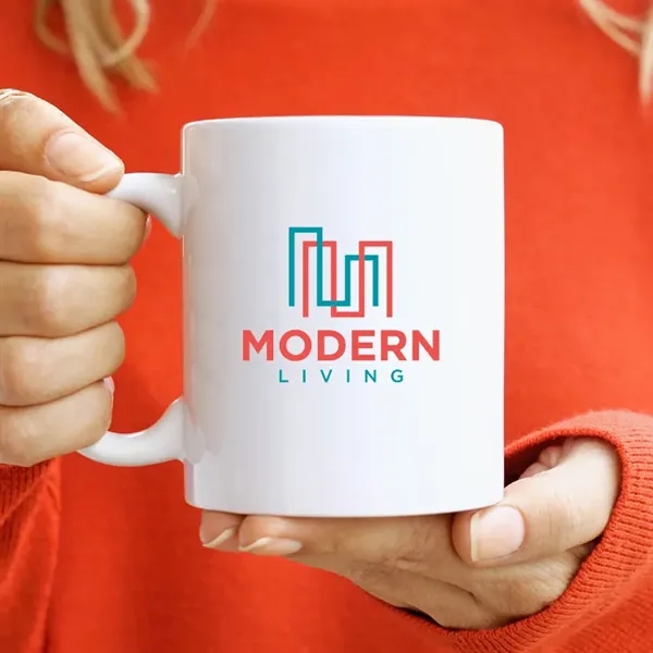 11oz. White Mug - Price Includes Full Color Print!... from ASI 67557 LimeLight Ent / Limelight USA