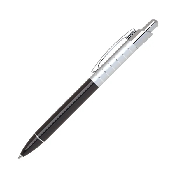 Lightweight Click action Aluminum Ballpoint Pen with Chrome Trims... from ASI 68190 Lungsal / Lungsal