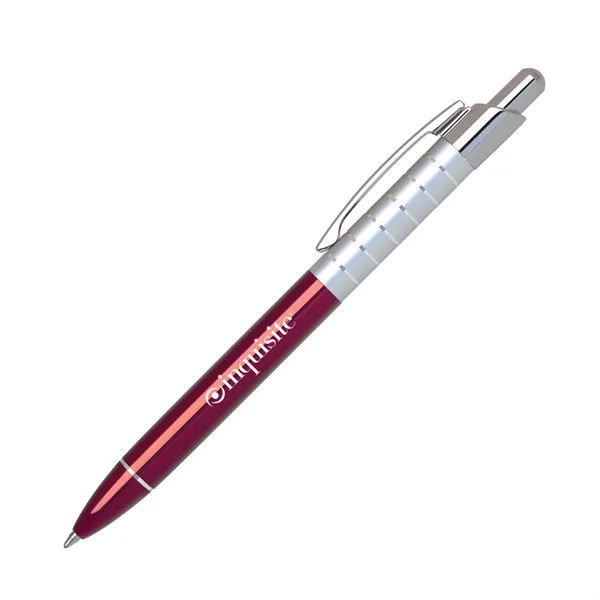 Lightweight Click action Aluminum Ballpoint Pen with Chrome Trims... from ASI 68190 Lungsal / Lungsal