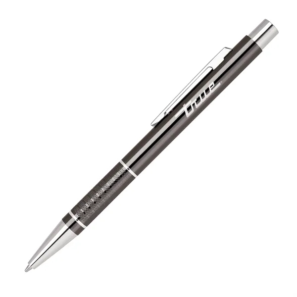 Aluminum click-action ballpoint pen in a soft, brushed, vibrant, anodized color... from ASI 68190 Lungsal / Lungsal