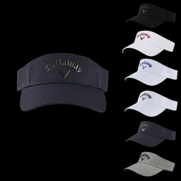 Lightweight golf visor with built-in sweatband, hook and loop closure and... from ASI 57653 Gold Bond