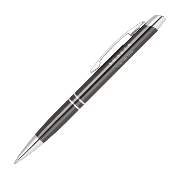 Aluminum click-action ballpoint pen in an anodized color with a high-gloss... from ASI 68190 Lungsal / Lungsal
