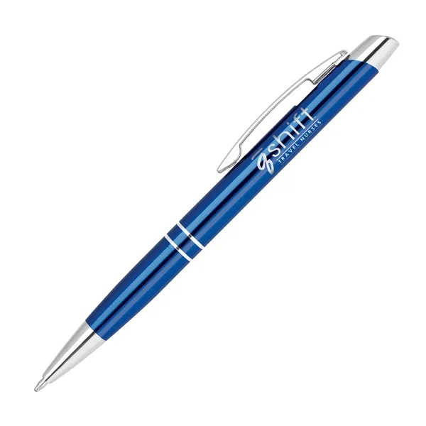 Aluminum click-action ballpoint pen in an anodized color with a high-gloss... from ASI 68190 Lungsal / Lungsal