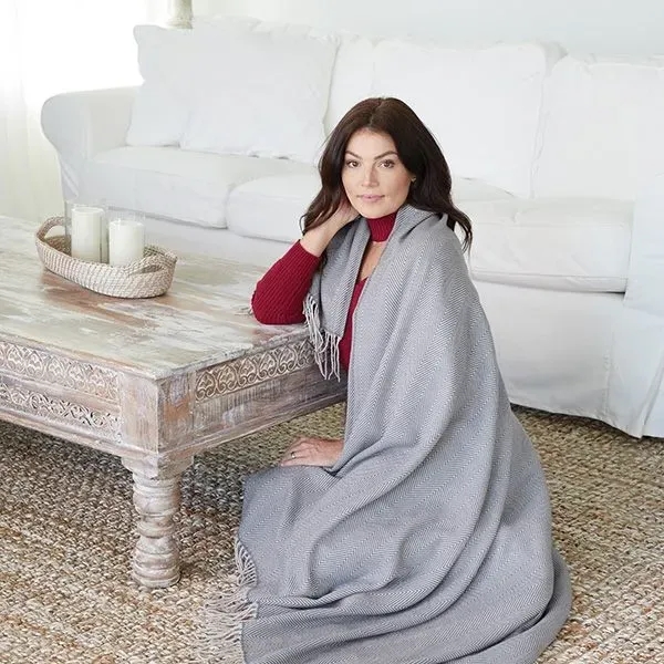 Luxurious boucle throw with fringes on each end. 50" x 60",... from ASI 73520 Neet Feet / Kanata Blanket