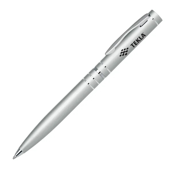 Twist-action aluminum ballpoint pen with high polished barrel and shiny chrome... from ASI 68190 Lungsal / Lungsal