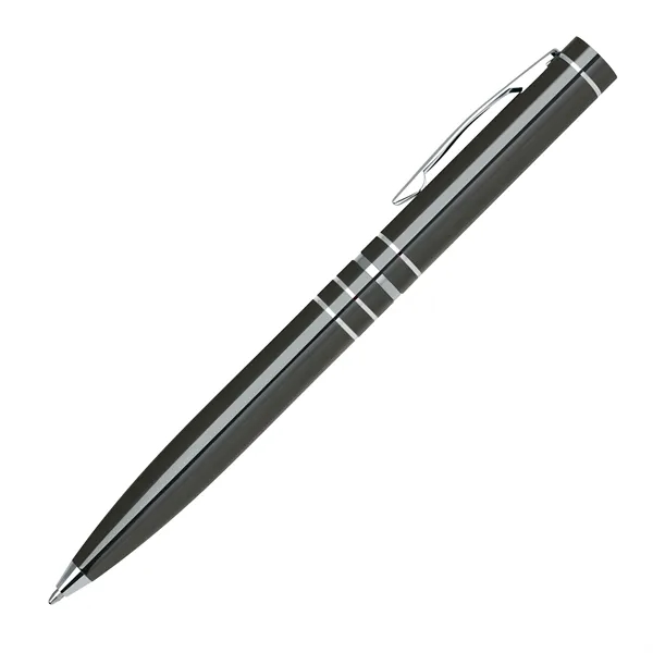 Twist-action aluminum ballpoint pen with high polished barrel and shiny chrome... from ASI 68190 Lungsal / Lungsal