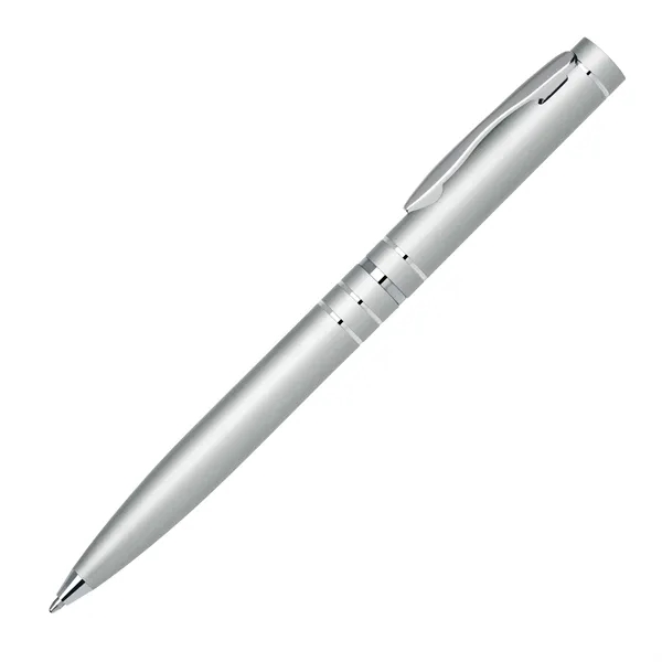 Twist-action aluminum ballpoint pen with high polished barrel and shiny chrome... from ASI 68190 Lungsal / Lungsal