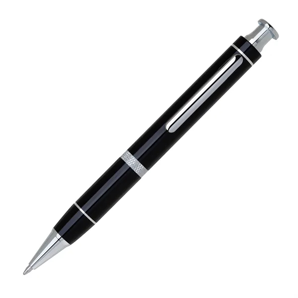 Aluminum click-action ballpoint pen with a diamond cut middle ring and... from ASI 68190 Lungsal / Lungsal