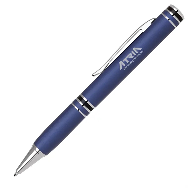 Aluminum twist-action ballpoint pen with a bold color matte finished barrel... from ASI 68190 Lungsal / Lungsal