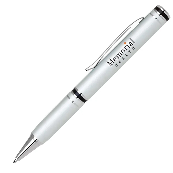 Aluminum twist-action ballpoint pen with a bold color matte finished barrel... from ASI 68190 Lungsal / Lungsal