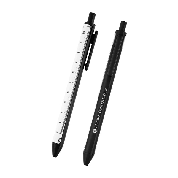 Click-action pen with removable 4" ruler.... from ASI 61125 Hit Promotional Products / Hit®