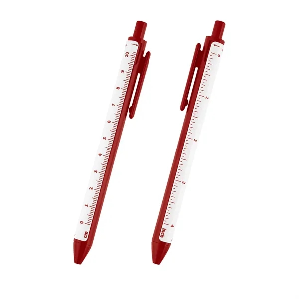 Click-action pen with removable 4" ruler.... from ASI 61125 Hit Promotional Products / Hit®