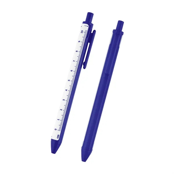 Click-action pen with removable 4" ruler.... from ASI 61125 Hit Promotional Products / Hit®