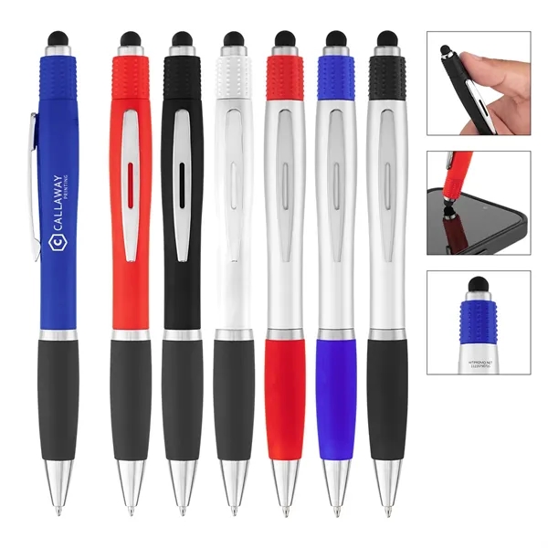Twist-action ballpoint pen with stylus and spinning top.... from ASI 61125 Hit Promotional Products / Hit®