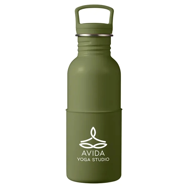 20-ounce bottle with a single wall, matte sleeve and a loop... from ASI 79530 Prime Line