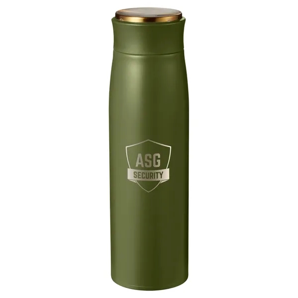 16-ounce bottle with double-wall vacuum insulation and gold lid.... from ASI 79530 Prime Line
