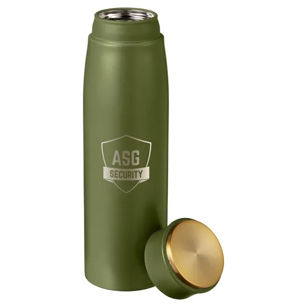 16-ounce bottle with double-wall vacuum insulation and gold lid.... from ASI 79530 Prime Line