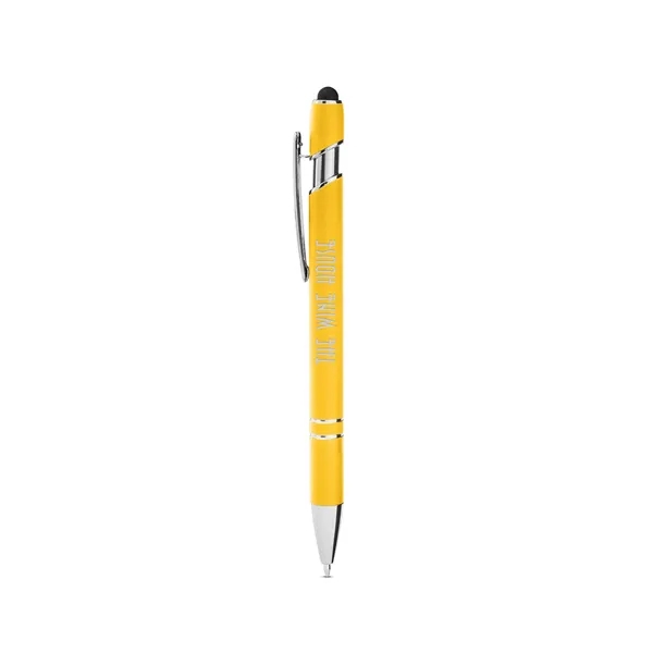 Click-action ballpoint pen with stylus, rubberized finish and black ink.... from ASI 79530 Prime Line