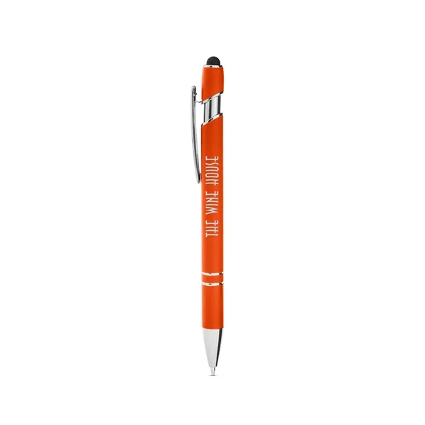 Click-action ballpoint pen with stylus, rubberized finish and black ink.... from ASI 79530 Prime Line
