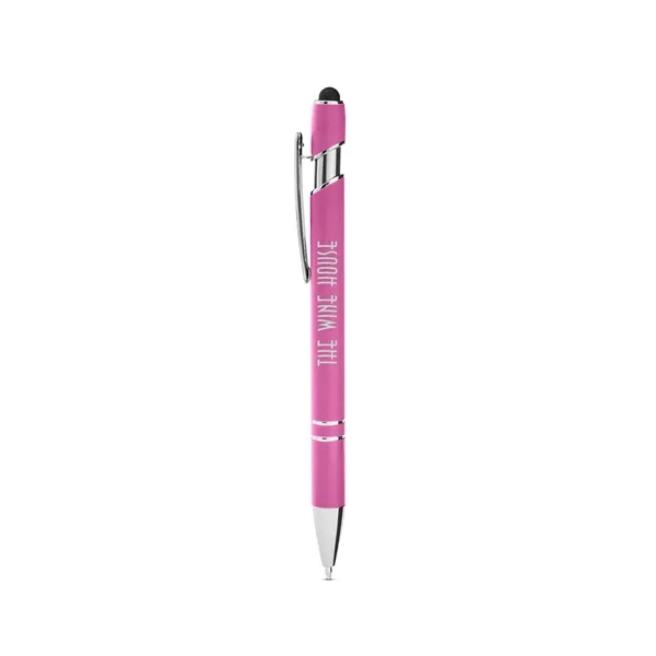 Click-action ballpoint pen with stylus, rubberized finish and black ink.... from ASI 79530 Prime Line