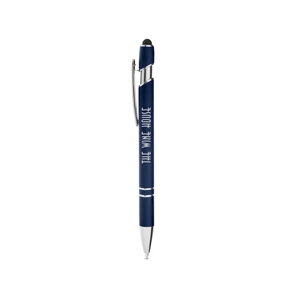 Click-action ballpoint pen with stylus, rubberized finish and black ink.... from ASI 79530 Prime Line