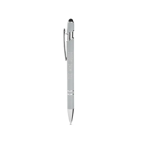 Click-action ballpoint pen with stylus, rubberized finish and black ink.... from ASI 79530 Prime Line