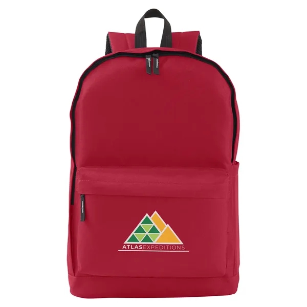 17.2" x 0.748" x 11.82" backpack with a double-zippered main compartment,... from ASI 79530 Prime Line