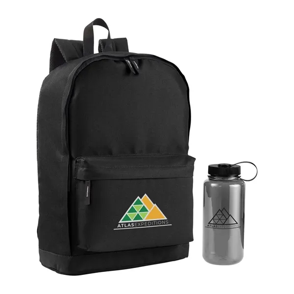 17.2" x 0.748" x 11.82" backpack with a double-zippered main compartment,... from ASI 79530 Prime Line