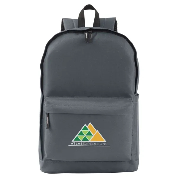 17.2" x 0.748" x 11.82" backpack with a double-zippered main compartment,... from ASI 79530 Prime Line