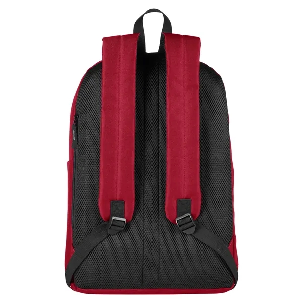 17.2" x 0.748" x 11.82" backpack with a double-zippered main compartment,... from ASI 79530 Prime Line