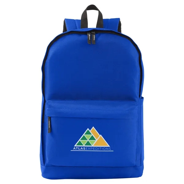 17.2" x 0.748" x 11.82" backpack with a double-zippered main compartment,... from ASI 79530 Prime Line