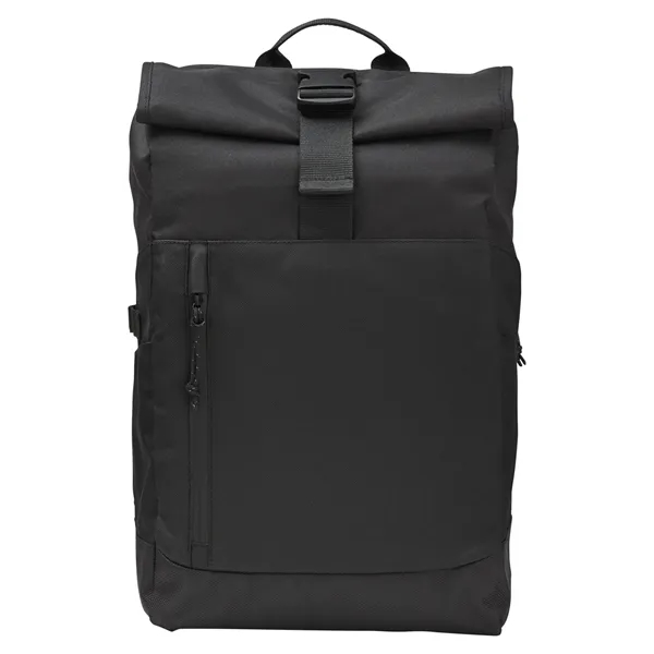 10.63" x 16.93" x 6.10" backpack with a flexible rolltop, zippered... from ASI 79530 Prime Line