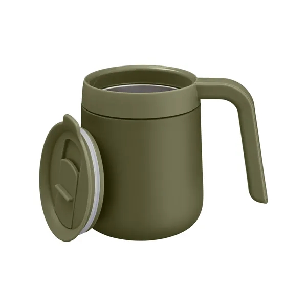 12 ounce mug with double-wall insulation and a slide lid.... from ASI 79530 Prime Line