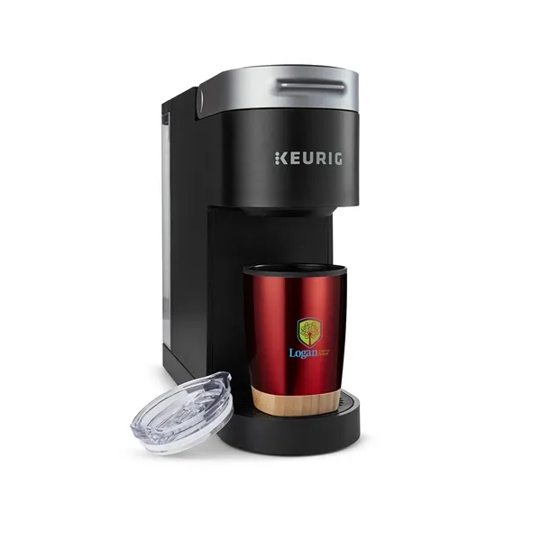 12-ounce bottle with double-wall insulation, bamboo base and slide-lock lid.... from ASI 79530 Prime Line