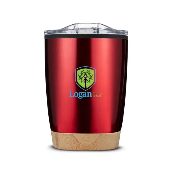 12-ounce bottle with double-wall insulation, bamboo base and slide-lock lid.... from ASI 79530 Prime Line