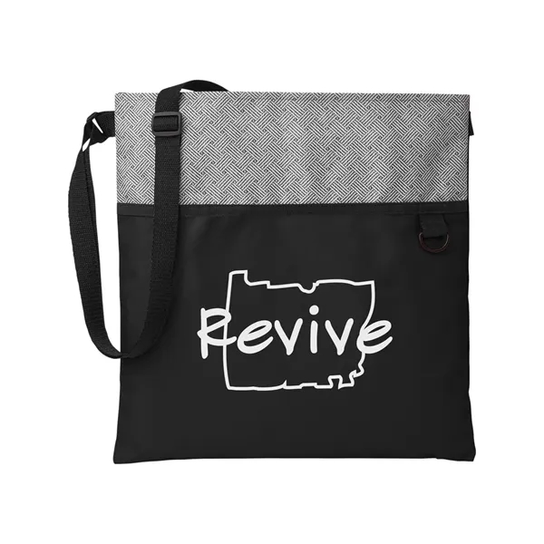 Patchwork Eco Friendly Crossbody Tote Bag... from ASI 79530 Prime Line