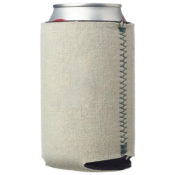 Canvas collapsible foam can cooler, 16 oz. plus 1 color silkscreen... from ASI 37218 Athena Promo (tm)