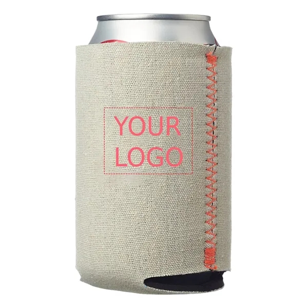 Canvas collapsible foam can cooler, 16 oz. plus 1 color silkscreen... from ASI 37218 Athena Promo (tm)