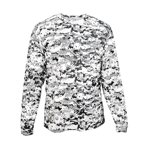 Youth long sleeve T-shirt made with 100% sublimated digital camo polyester.... from ASI 84358 S&S Activewear
