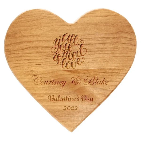 9 1/2" x 8" Alder Heart Plaque... from ASI 74601 Calico